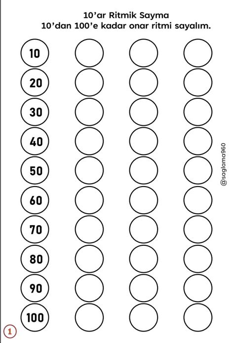 Ar Ritmik Sayma Matematik Al Ma Sayfas Ilkokul Matemati I