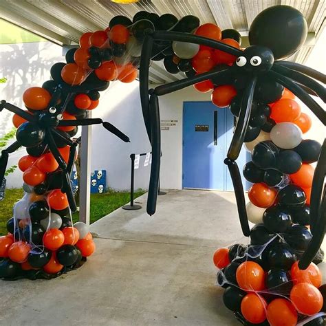 140 Pi Ces Kit De Guirlande De Ballons Pour Halloween Avec Toile D