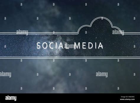 Social Media Word Cloud Concept Space Background Stock Photo Alamy