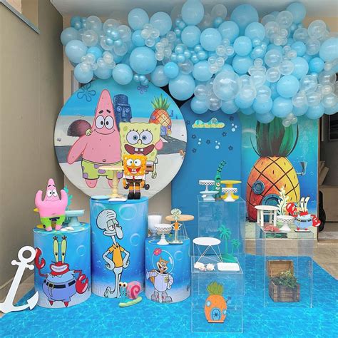 Decora O De Festa Infantil Do Tema Bob Esponja Em Laje Festahub