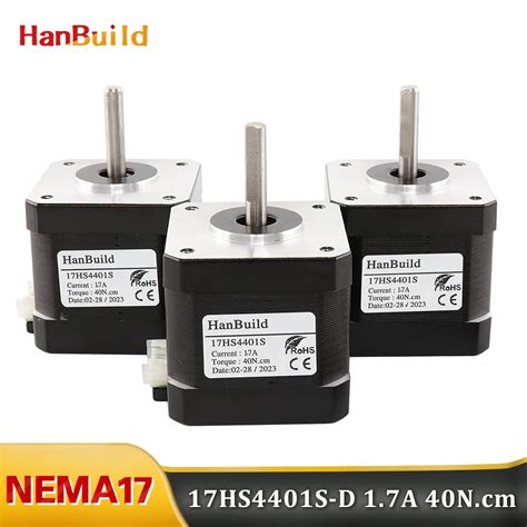 3pcs 17HS4401S FS Linear 1.5A 40N.cm NEW 40mm Outlet at the bottom of ...