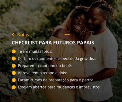 Checklist para os futuros papais Clínica Pneumoped