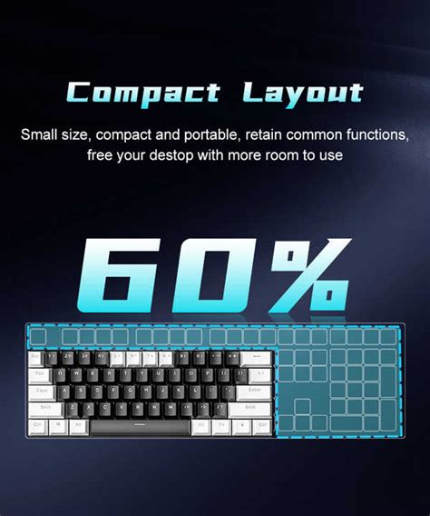 Custom Teclado Mecanico 60 Ergonomic Pcb Hot Swap ABS Keycaps Switch
