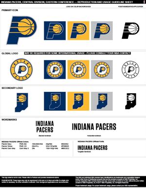 Indiana Pacers Colors | Sports Teams Colors | U.S. Team Colors