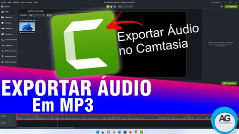 Como Exportar Udio Em Mp De Um V Deo No Camtasia Youtube