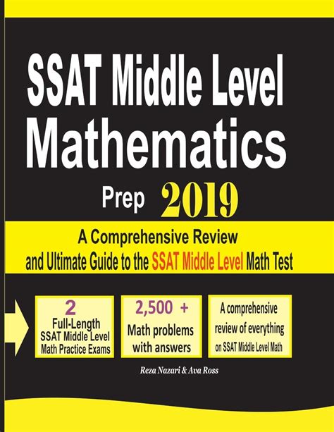 Ssat Middle Level Mathematics Prep 2019 A Comprehensive Review And Ultimate Guide To The Ssat