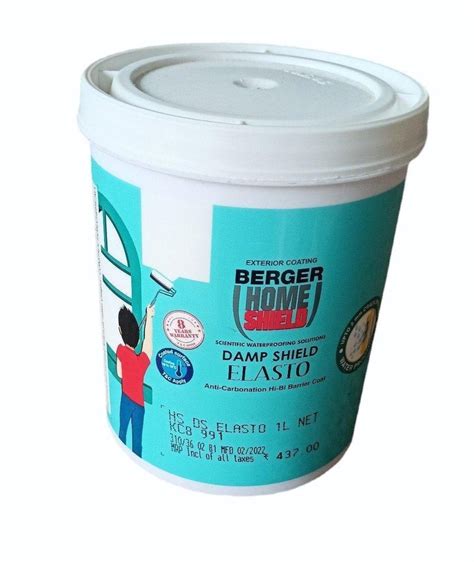 Berger Paints Home Shield Damp Shield Elasto Waterproof Coatings L