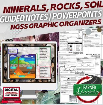 Minerals Guided Notes PowerPoints NGSS Earth Science Guided Notes