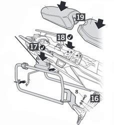 Soportes Laterales Shad P Yamaha Tracer Gt Totmoto