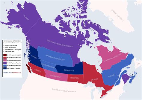 1961 Canadian Republic Referendum Canada With Equal French And