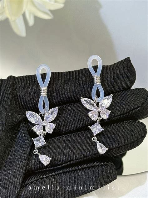Adjustable Nipple Nooses Diamond Star Butterfly Dangle Nipple Clips Intimate Non Piercing Boob