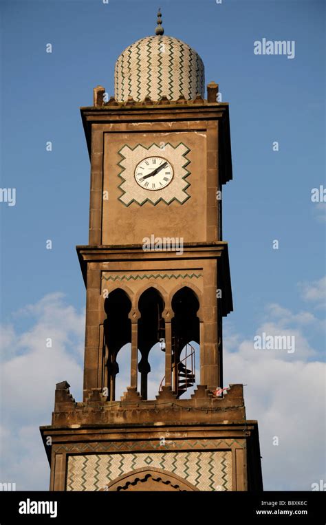 Clock Tower In The Old Medina Market Place Des Nations Unies Casablanca