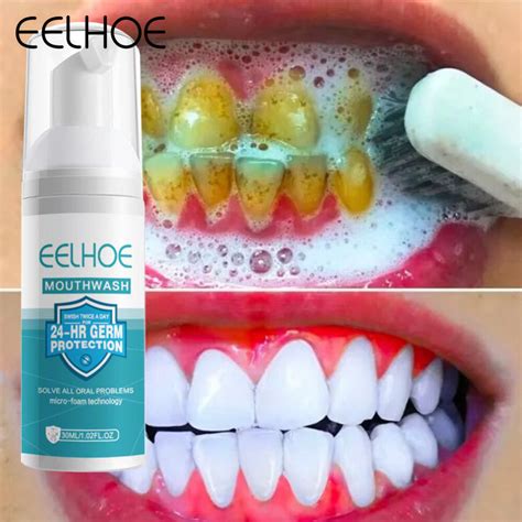 EELHOE Baking Soda Foam Toothpaste Deep Cleaning Plaque Stains Removal