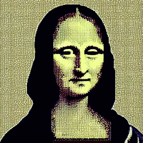 A Qr Code Pattern That Looks Like Mona Lisa Stable Diffusion