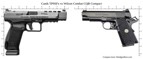 Canik TP9SFx Vs Wilson Combat CQB Compact Size Comparison Handgun Hero