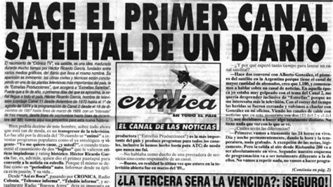 Crónica Hd Cumplió 30 Años Todos Los Detalles De La Programación