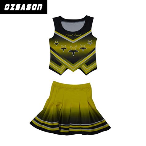 Wholesale Professional Cheerleading Uniforms Custom Belly Exposed Design Rhinestone Cheerleading