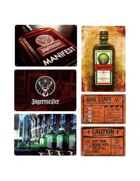 Jagermeister metalowy znak znaki blaszane metalowa płytka tablica