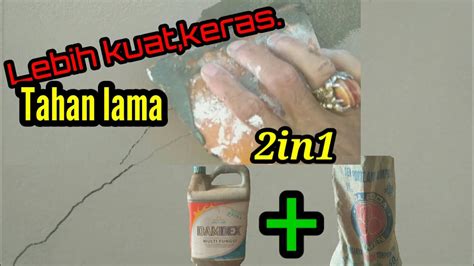 Tepung Semen Campur Damdex Cara Mengatasi Dinding Retak Youtube