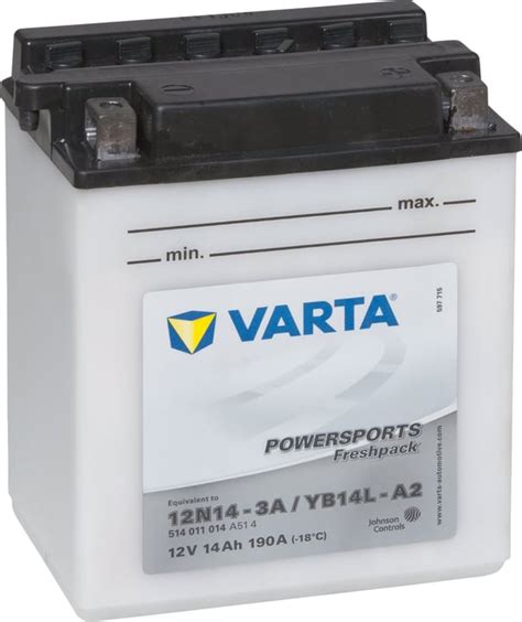 Varta Motorradbatterie 12N14 3A YB14L A2 12V 14Ah 190A Kaufen Bei