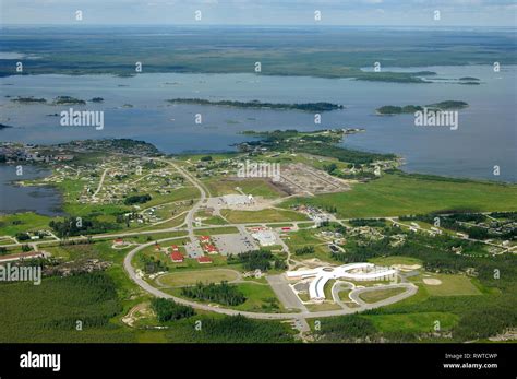 Aerial Norway House Manitoba Canada Stock Photo Alamy