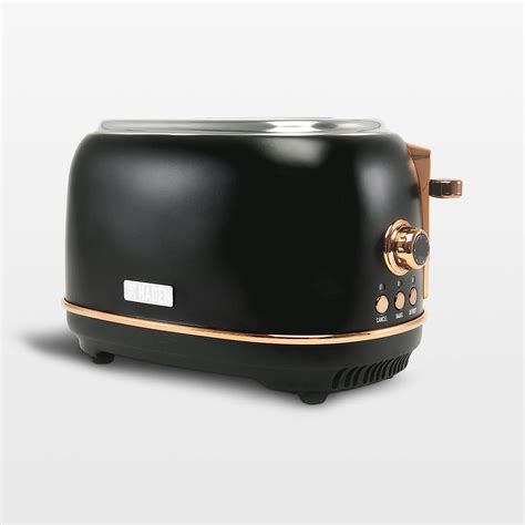 Haden Heritage Black And Copper 2 Slice Toaster Reviews Crate And Barrel