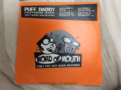 Puff Daddy Featuring Mase Cant Nobody Hold Me Down 1996 Vinyl