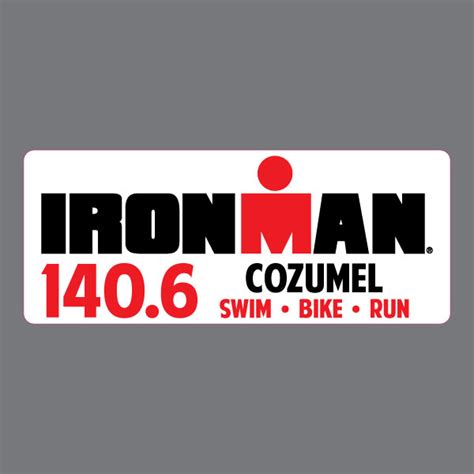 Cozumel Ironman Triathlon Race Run Running Bumper Sticker Window