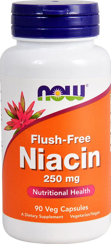 NOW Flush Free Niacin 250 Mg 90 Veg Capsules Vitacost