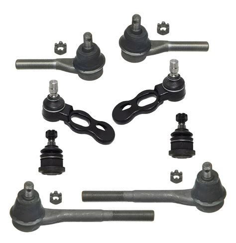 Pc Upper Lower Ball Joints Tie Rod End Link Front Suspension Kit Fits