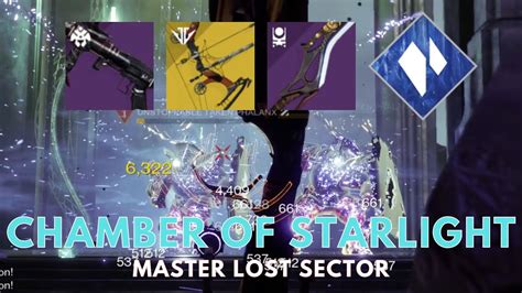 Chamber Of Starlight Master Lost Sector Exotic Legs Today Stasis