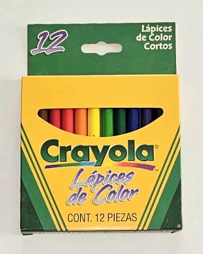 Lápices De Colores Cortos Crayola Con 12 Paquete Con 6 Cajas Envío gratis