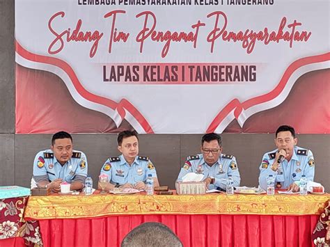 Sidang TPP Lapas Kelas I Tangerang Bahas Asimilasi Kerja Sosial Dan