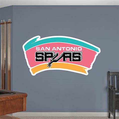 San Antonio Spurs Classic Logo Wall Decal Shop Fathead® For San