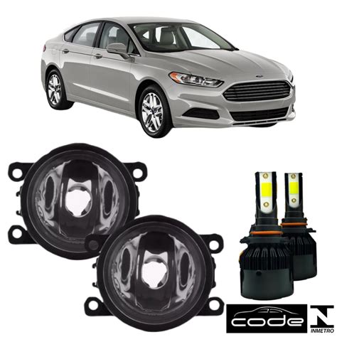 Par Farol Auxiliar Ford Fusion 2013 A 2016 Super Led Submarino