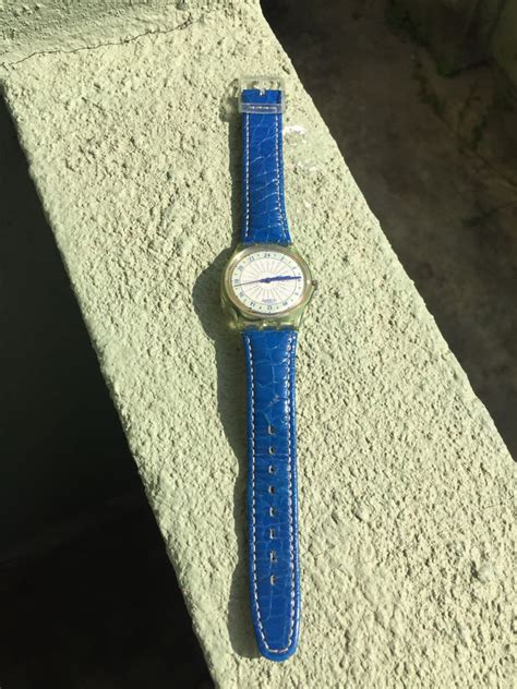 Swatch Leather Mens Fashion Watches And Accessories Watches On Carousell