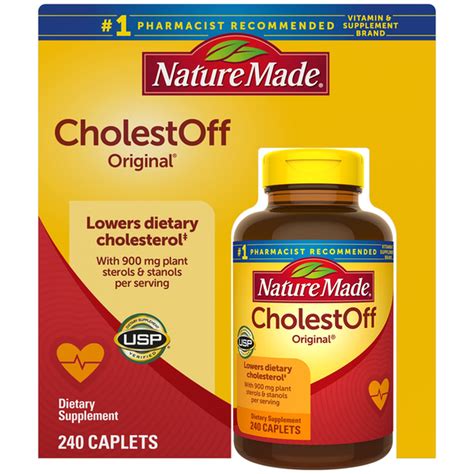 Nature Made Cholest Off Cholesterol Reducer Caplets 240 Ct Instacart