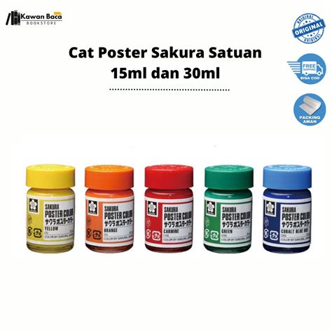 Jual Cat Poster Sakura Sakura Poster Color Satuan Ml Dan Ml