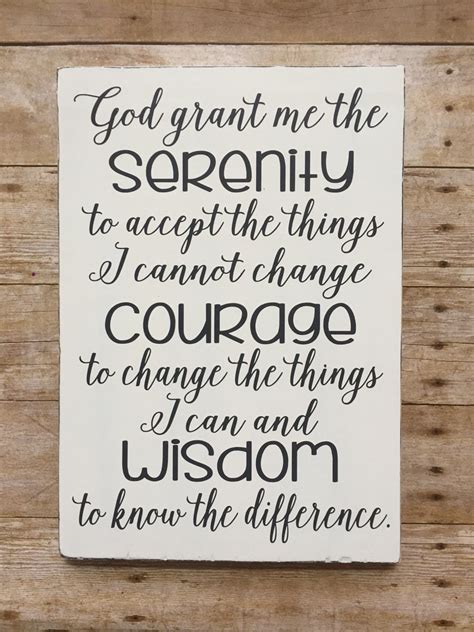 Serenity Prayer Wood Sign God Grant Me The Serenity Etsy Hong Kong