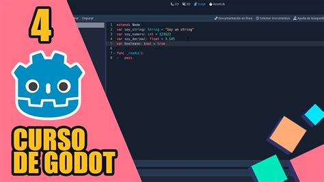 Cómo hacer videojuegos con Godot EP 4 GDScript variables YouTube