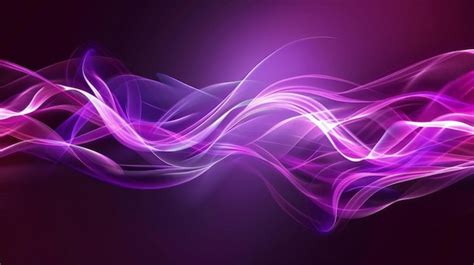 Premium Photo Abstract Flowing Neon Wave Purple Background