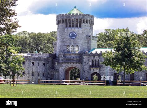 Gould Castle and museum Sands Point Preserve Long Island New York Stock ...