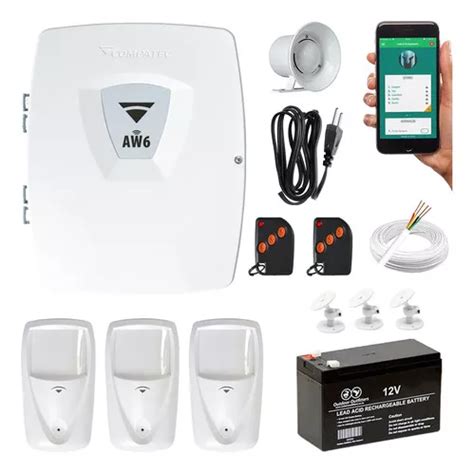 Alarme Residencial Wifi Internet Semi Externo Pet Sensores Frete Gr Tis