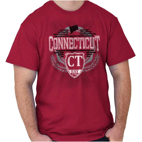 Connecticut Traditional Tourist Travel Ct Short Sleeve T Shirt Tees