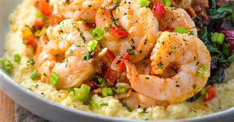 Creamy Cauliflower Grits with Spicy Shrimp - Jessica Gavin