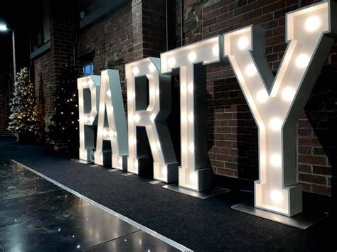 Party Party Party Light Up Letters Light Up Letters Event Lighting Light Letters