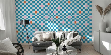 Happy Check Wallpaper | Chic and Playful Checkerboard Design