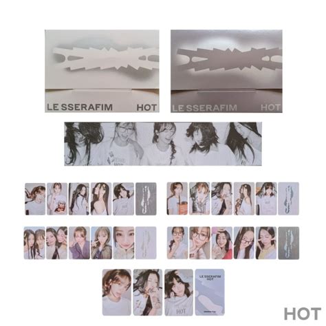 LE SSERAFIM HOT WEVERSE VERSION ALBUM PHOTOCARD POB WEVERSE Shopee Philippines