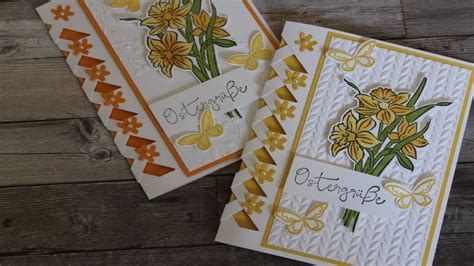 Flechtkarte Mit Dem Produktpaket Daffodil Daydream Von Stampin UP