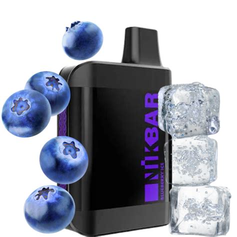 Pod Descartável Blueberry Ice 4000 Puffs Nik Bar Cigarro Eletrônico